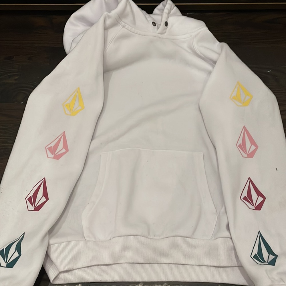 volcom white hoodie
